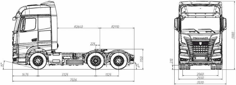 65659-002-92 Тягач КАМАЗ
