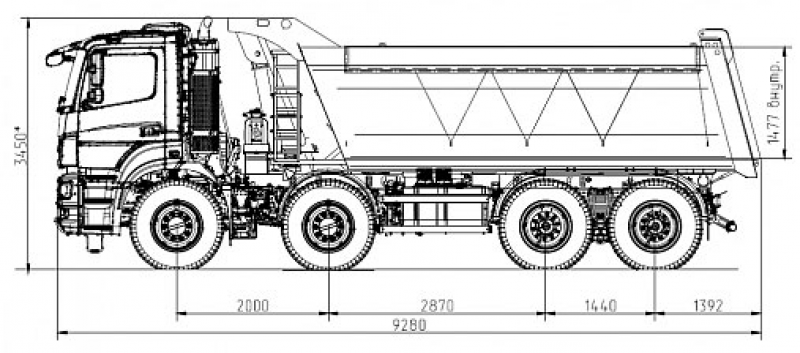 65801-001-68(T5) Самосвал КамАЗ