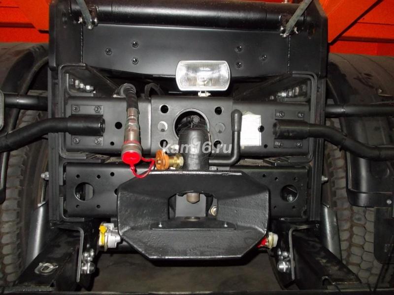 Установка ТСУ с ЭПВГ (Камаз 6520, 6522, 65222, 65201) на подрамнике, знак автопоезд: фаркоп крюк петля